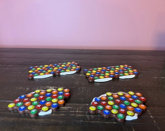 Abt. 56: M&M Road - 4er-Set - Nordpolserie; Abteilung 56 - PERSÖNLICH ; Weihnachtsdorf Accessoires - Weihnachtsdorf Szene