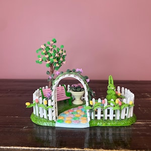 Dept 56; One Hop Walk, Easter Snow Village Series; Department 56 RETIRED - Vintage Village Accessory, Spring / Easter Village Decor