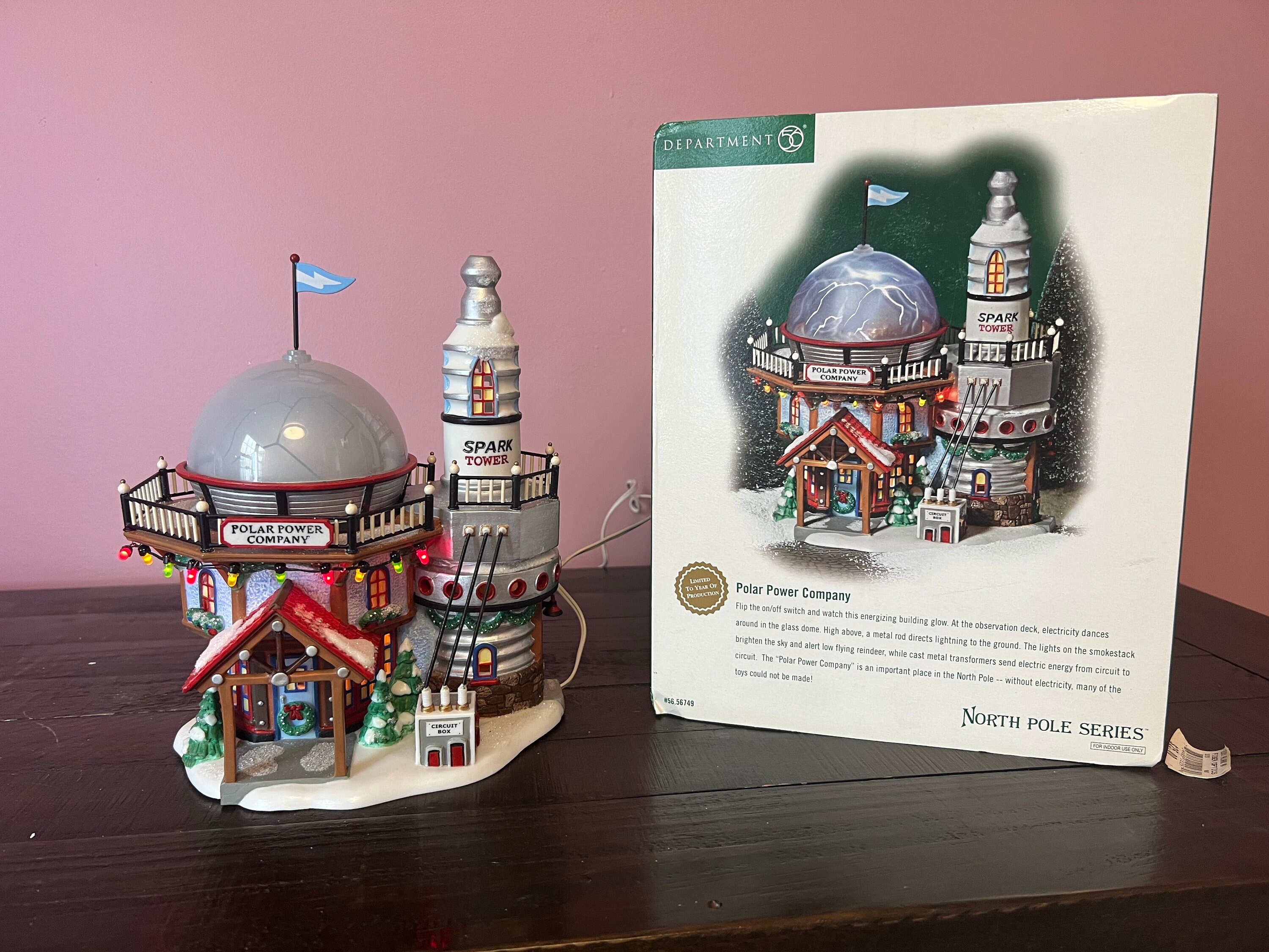 Dept56 ノースポールシリーズ サンタクロース夫妻の家 ライト ハウス 陶器 Dept56 ノースポールシリーズ サンタクロース夫妻の家 ライト