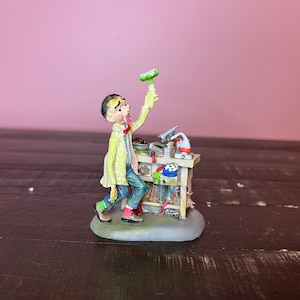 Dept 56: Dr. Lunatic, The Mad Scientist- Halloween Snow Village Series- Department 56 - RETIRED; Vintage Halloween Fall Village Decorations