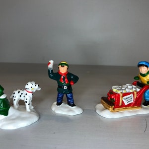 Dept 56; Early Morning Delivery: Snow Village Department 56 RETIRED- Vintage Christmas Village Accessory - Holiday Village Scene Decor