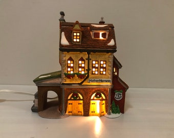 Dept 56: Hather Harness- Dickens' Village Series; Department 56 - RETIRED, Vintage Village Lighted House  Village Scene Decor