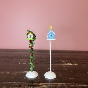 Dept 56: Backyard Bird Houses, Snow Village Series; Department 56 - RETIRED; Vintage Christmas Village Accessory Scene Decor