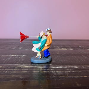 Dept 56: Let's Get Out Of This Wind!- Christmas in the City Series; Department 56 - RETIRED; Vintage Christmas Village Accessory Scene