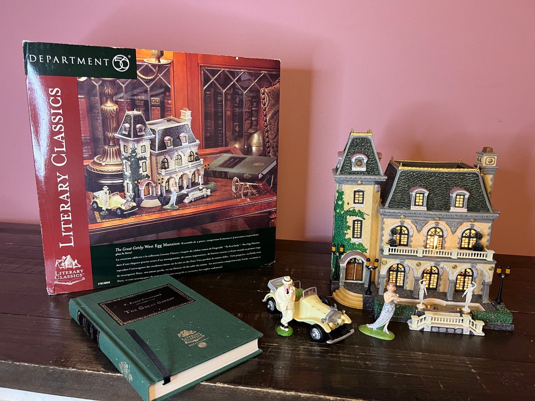Dept 56 the Great Gatsby West Egg Mansion; Literary Classics