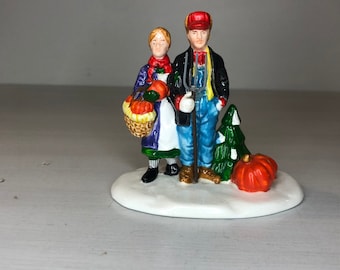Dept 56; Country Harvest: Snow Village Department 56 RETIRED; Vintage Holiday Village Accessory, Miniature Christmas Scene Decor