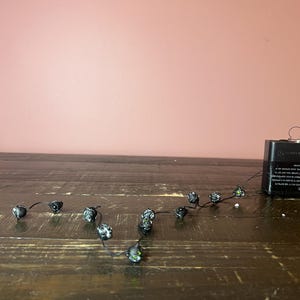 Dept 56: Black Cat String of Lights- Halloween Snow Village Series; Department 56 - RETIRED, Vintage Fall Halloween Village Scene Decoration