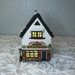 Dept 56 - Morston Steak and Kidney Pie: Dickens&#39; Village Series; Department 56 - RETIRED-Vintage Dept 56 ; Christmas Village Scene / Decor
