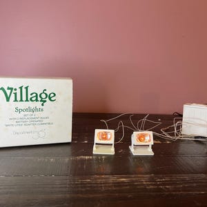 Dept 56: Village Spotlights - Snow Village Series, General Village Accessories; Department 56 RETIRED - Vintage Christmas Village Accessory