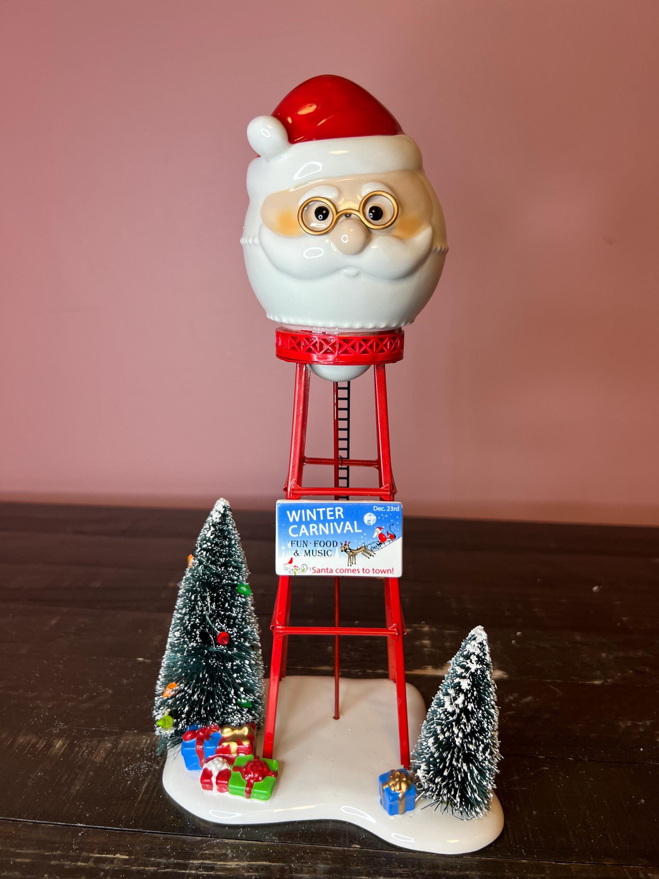 1990年 顔が陶器 クリスマス サンタクロース 人形 置物 オブジェ 飾り