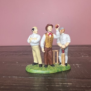 Dept 56: Awaiting The Umpire&#39;s Call; Dickens&#39; Village Series; Department 56-RETIRED, Christmas Village Accessory, Miniature Village Scene