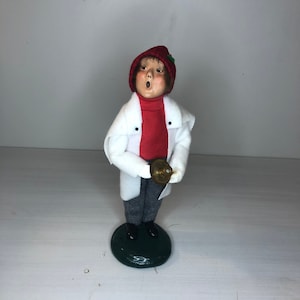 1998 Vintage Byers Choice Caroler - Boy Holding Candle
