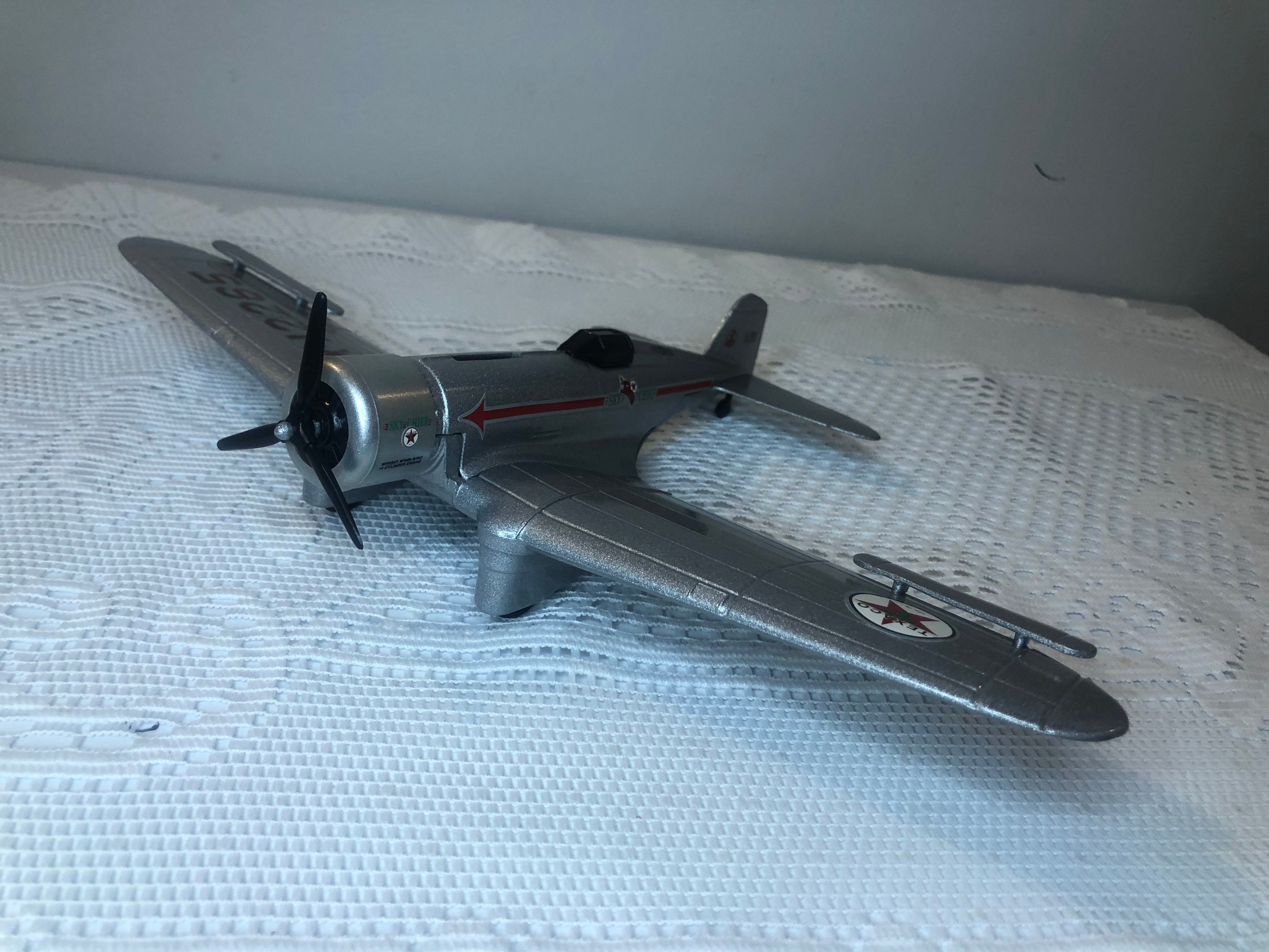 1932年ノースロップ ガンマ ダイキャストメタルバンクコカ・コーラ貯金箱 ヴィンテージ テキサコ 1932 ノースロップ ガンマ、テキサコの翼ダイ