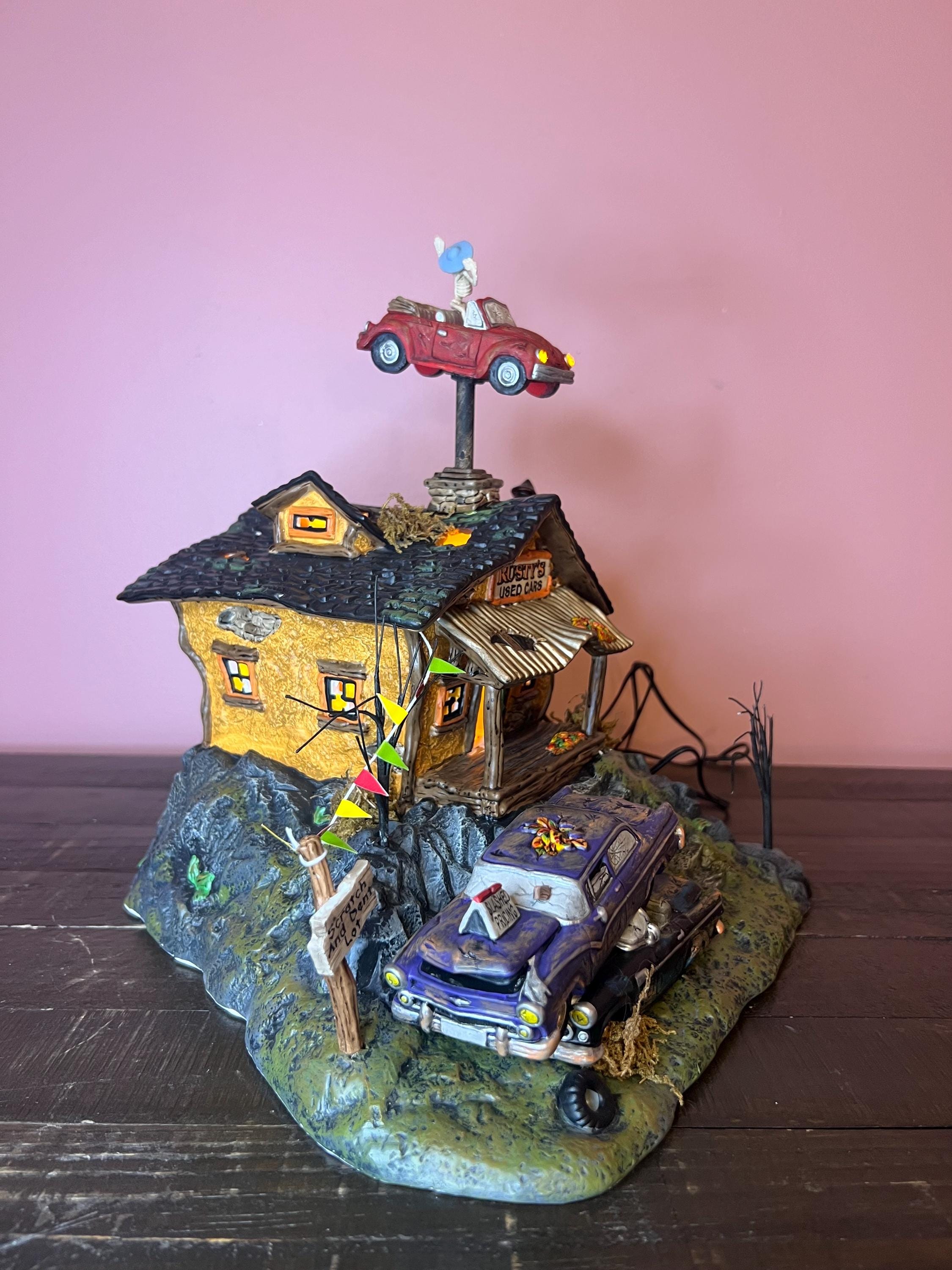 Dept 56: Rusty's Used Cars - Snow Village Halloween Series