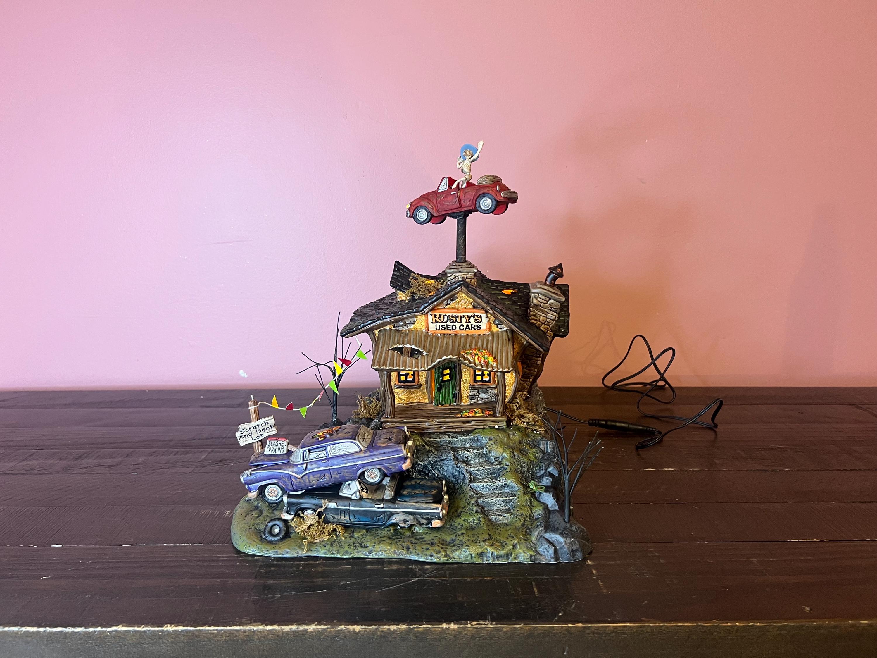 Dept 56: Rusty's Used Cars - Snow Village Halloween Series