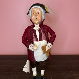 1996 Byers Choice Caroler - Gingerbread Peddler ; Cries of London Series, Vintage Christmas Caroler, Vintage Holiday Decor, Handmade Doll