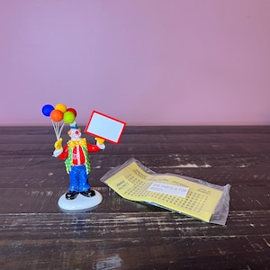 Dept 56: Send In The Clown; Snow Village Series-Department 56-RETIRED; Vintage Village Accessory Decoration, Miniature Scene