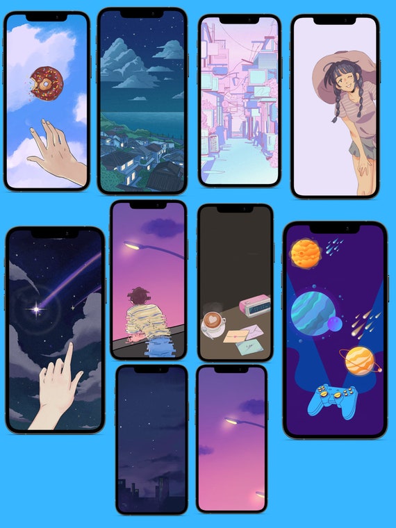 Anime Sunrise Scenery Art Wallpaper iPhone Phone 4K 1440f