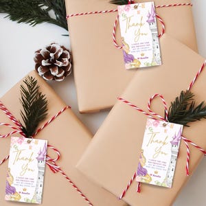 Afdrukbaar Rapunzel-bedankkaartje retourcadeau Princess Rapunzel Feestbedankje Purple Princess-tag verward bedankkaartje Rapunzel-goodiebag