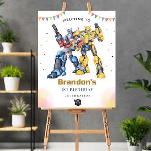 Autobot ispirato zerbino Transformers segno di benvenuto calabrone Transformers ingresso segno Autobot ispirato benvenuto Decor Transformer compleanno