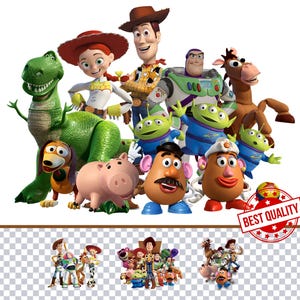 Bundle de cliparts Toy Story PNG cliparts Pixar Toy Story cliparts PNG Toy Story PNG thème film Toy Story Clip Arts Collection Toy Story Party png