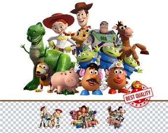 Toy Story Clipart PNG Bundle Pixar clipart ToyStory Clipart PNG Toy Story PNG Toy Story Movie Theme Clip Arts Collection Toy Story Party png