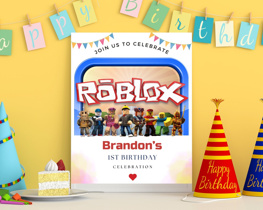 Roblox Welcome Banner Sign Roblox Themed Banner Boy's Roblox Welcome ...