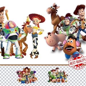 Bundle Toy Story Clipart PNG Pixar Toy Story Clipart PNG Toy Story PNG Toy Story thème Clip Art Toy Story anniversaire png