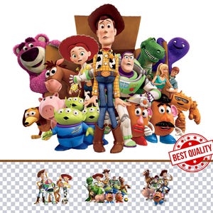 Pixar Toy Story Clipart PNG Bundle Woody clipart Buzz clipart ToyStory Clipart PNG Toy Story PNG Coleção de ClipArts Temáticos de Filmes Toy Story
