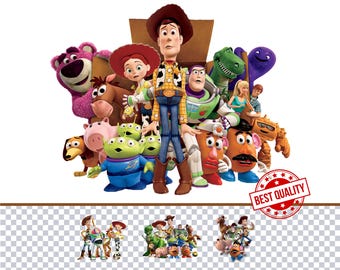 Pixar Toy Story Clipart PNG Bundle Woody clipart Buzz clipart ToyStory Clipart PNG Toy Story PNG Toy Story Movie Themed ClipArt Collection