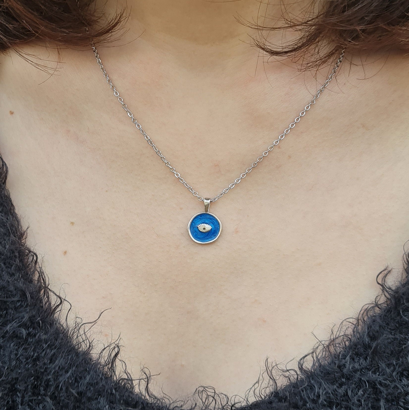 Rose Gold Over Sterling Silver Cubic Zirconia Evil Eye Necklace Minimalist Necklace Minimalist Jewelry Evil Eye Necklace Rose Gold Over Sterling Silver Cubic Zirconia Evil Eye Necklace Minimalist Necklace Minimalist Jewelry Evil Eye Necklace