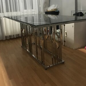 Zigzag Table Base, Handmade Custom Table Base, Unique Zigzag Table Base, Dining Table Legs, Custom Table Base, Dining Table Base for Quartz