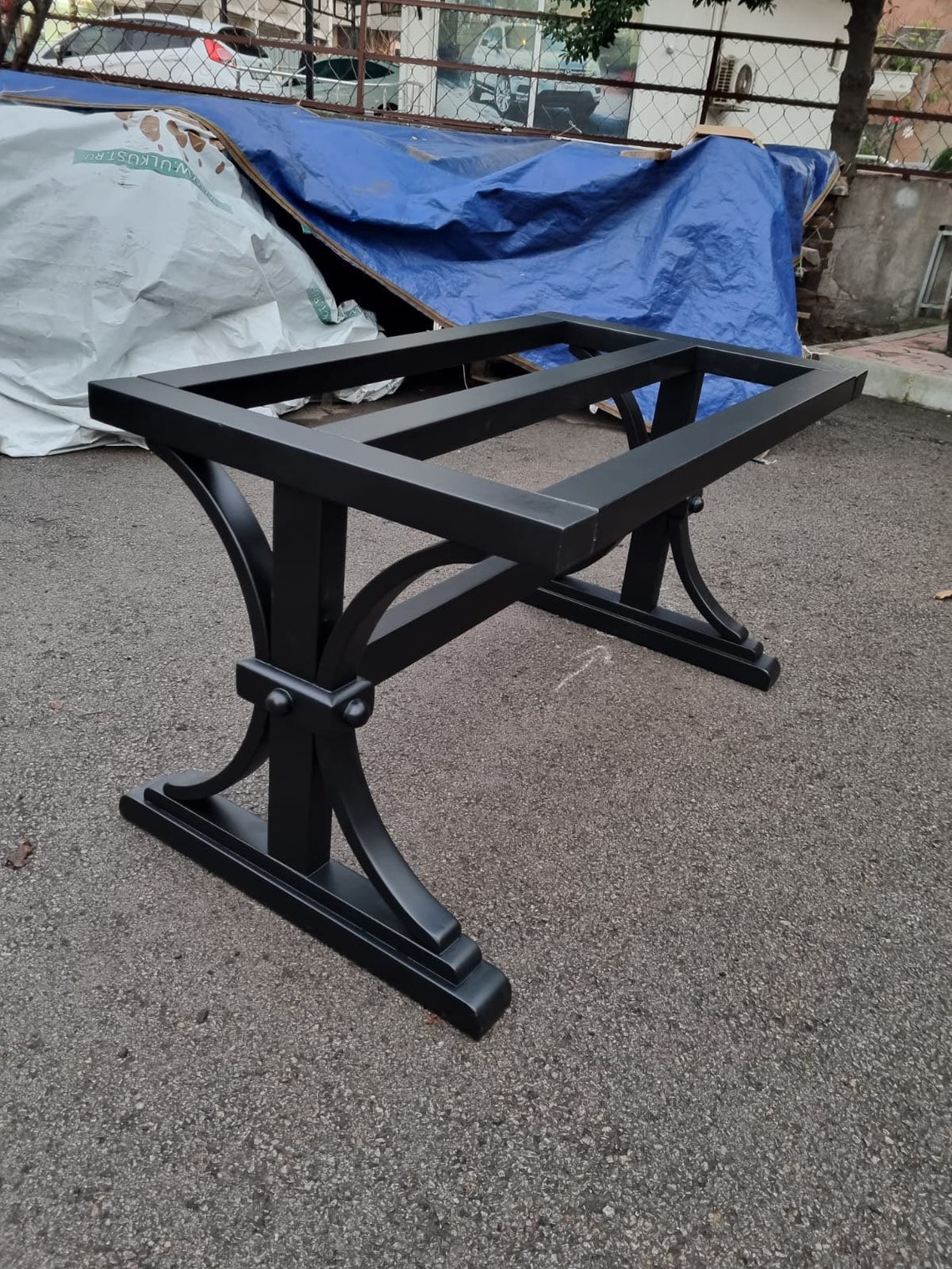 Rustic Wood Table Legs Wooden Table Legs Modern Table Base Etsy