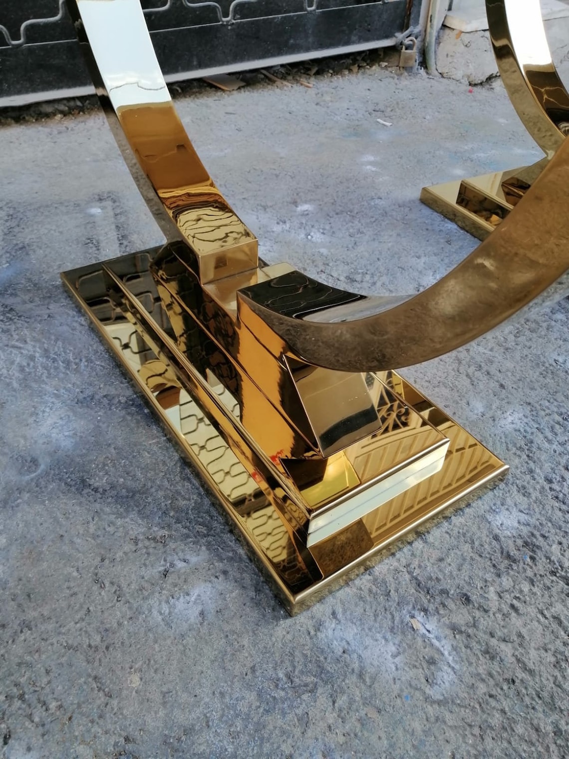 Stainless Steel Shiny Gold Table Legs Shiny Gold Metal Table Etsy UK