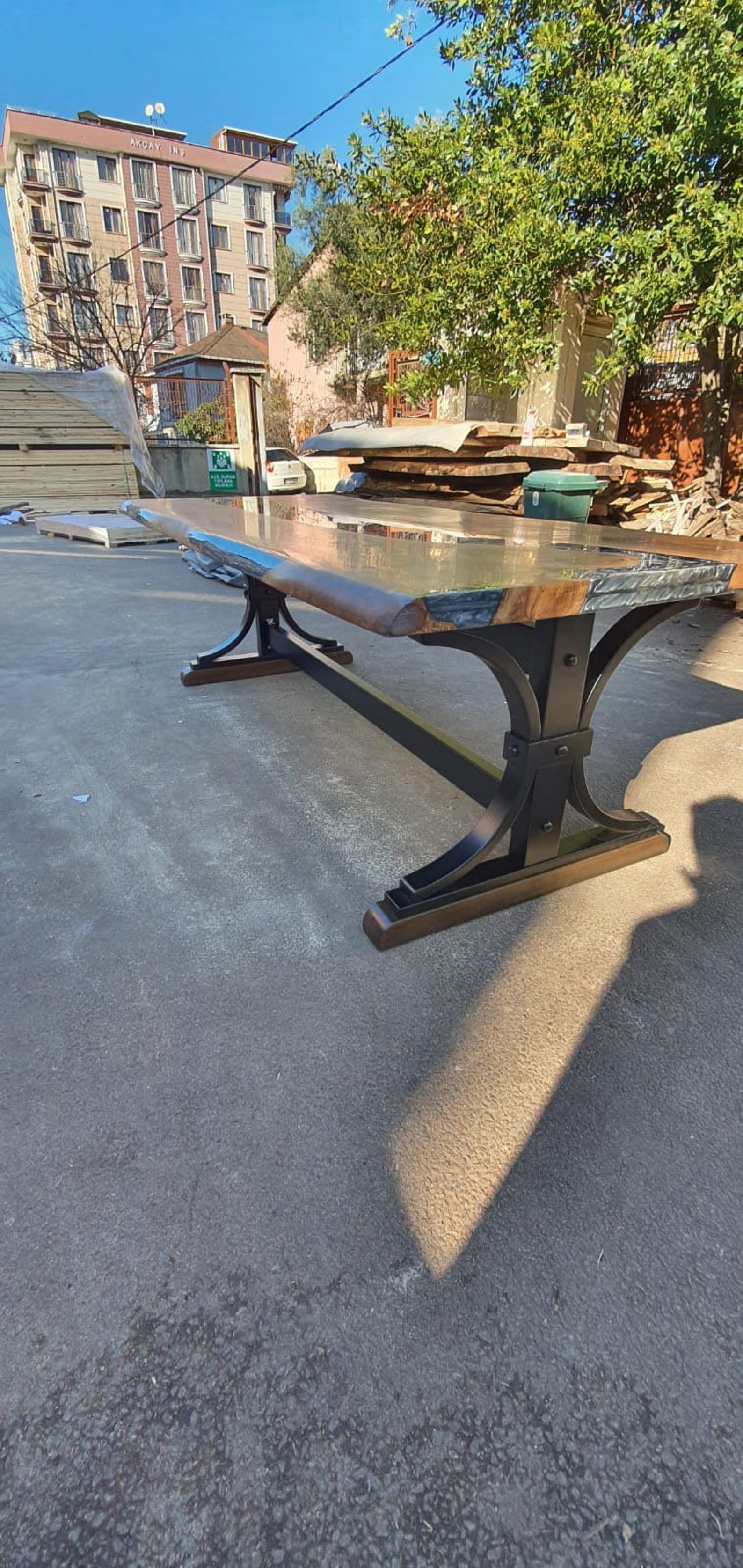 Rustic Wood Table Legs, Wooden Table Legs, Modern Table Base, Dining