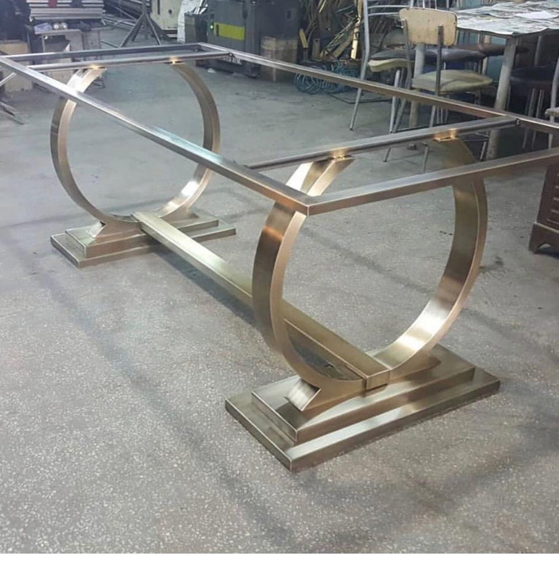 Stainless Steel Shiny Gold Table Legs Shiny Gold Metal Table Etsy UK