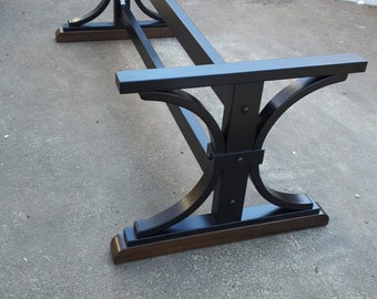Rustic Wood Table Legs, Wooden Table Legs, Modern Table Base, Dining Table Legs, Desk Legs, Large Table Base