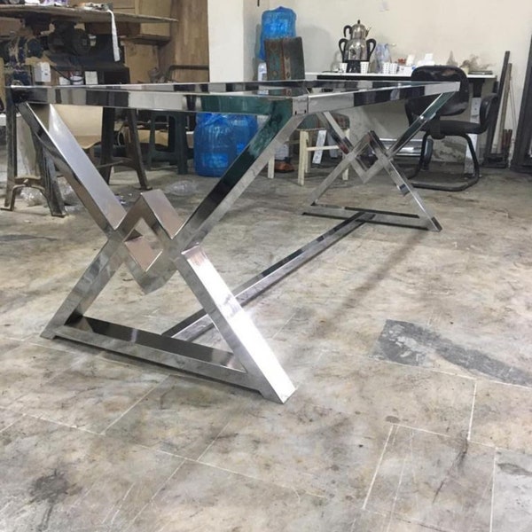 Chrome Table Legs Etsy