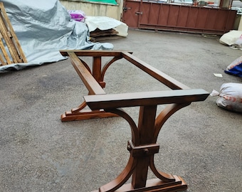 Cherry Wood Table Legs, Walnut Mahogany Wood Table Legs, Modern Table Base, Dining Table Legs order for Nellie