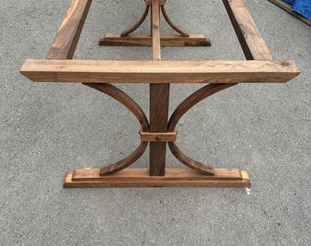 Solid Walnut Wood Table Legs, Unfinished Walnut Wood Table Legs, Raw Walnut Wood Table Legs, Modern Table Base, Dining Table Legs