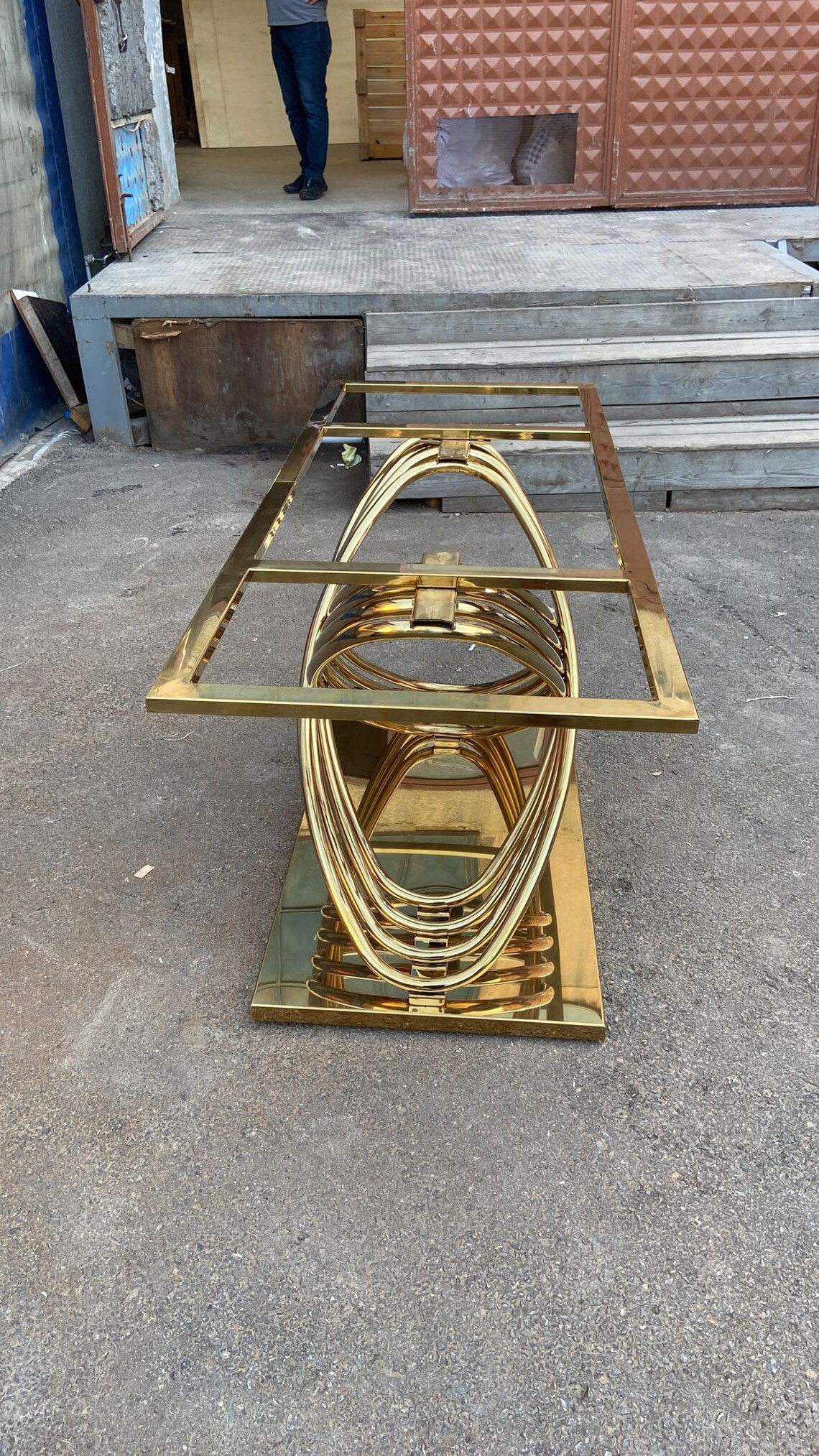 Stainless Steel Shiny Gold Table Legs, Shiny Gold Table Legs, Modern ...