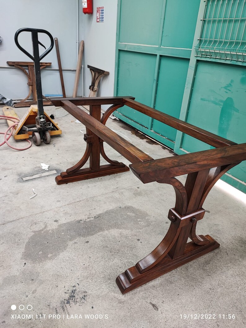 Cherry Wood Table Legs, Walnut Mahogany Wood Table Legs, Modern Table