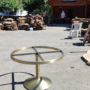 Stainless Steel Brass Gold Plated Table Legs, Metal Gold Brass Table Legs, Modern Brass Gold Round Table Legs, Brass Round Dining Table Legs