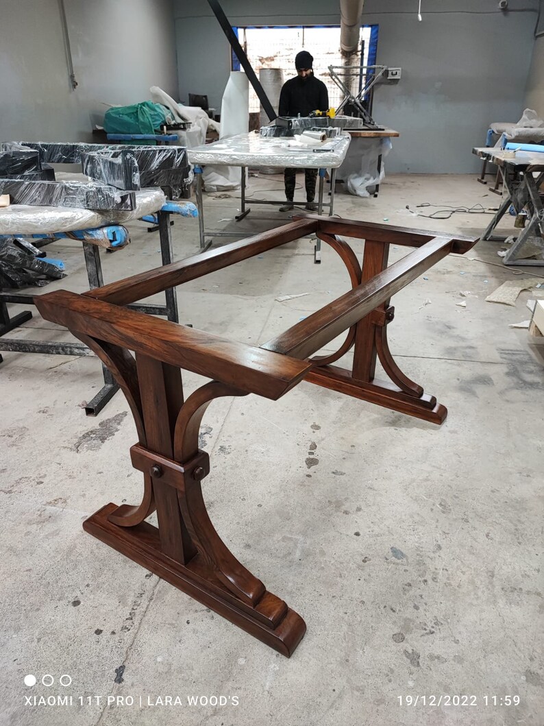 Cherry Wood Table Legs, Walnut Mahogany Wood Table Legs, Modern Table