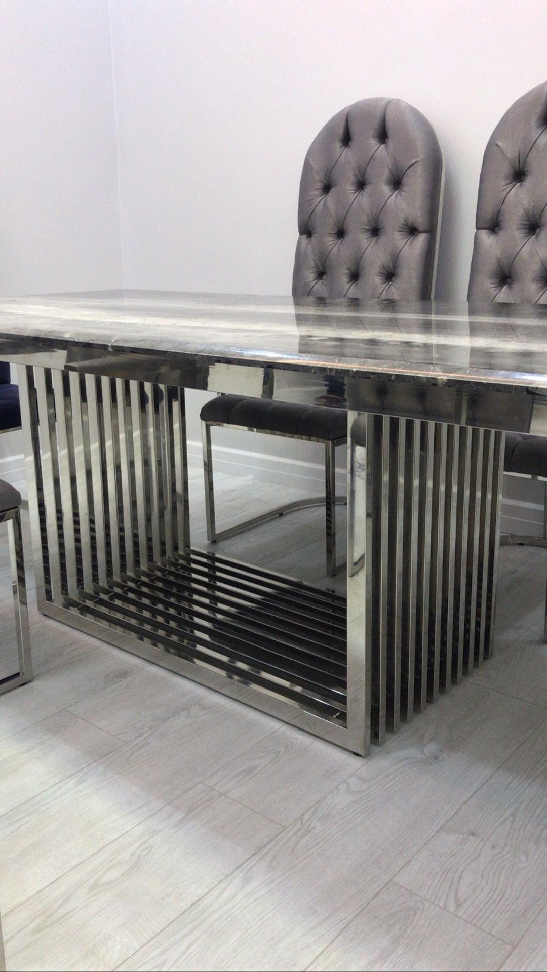 Vera Table Base, Custom Table Base, Unique Table Base, Modern Dining