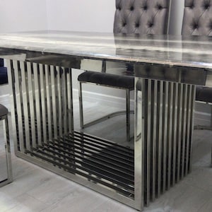 Vera Table Base, Custom Table Base, Unique Table Base, Modern Dining Table Base Legs, Handmade Table Base, Dining Table Base for Glass Top