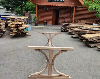 Unfinished Walnut Wood Table Legs, Raw Walnut Wood Table Legs, Modern Table Base, Dining Table Legs order for Justin