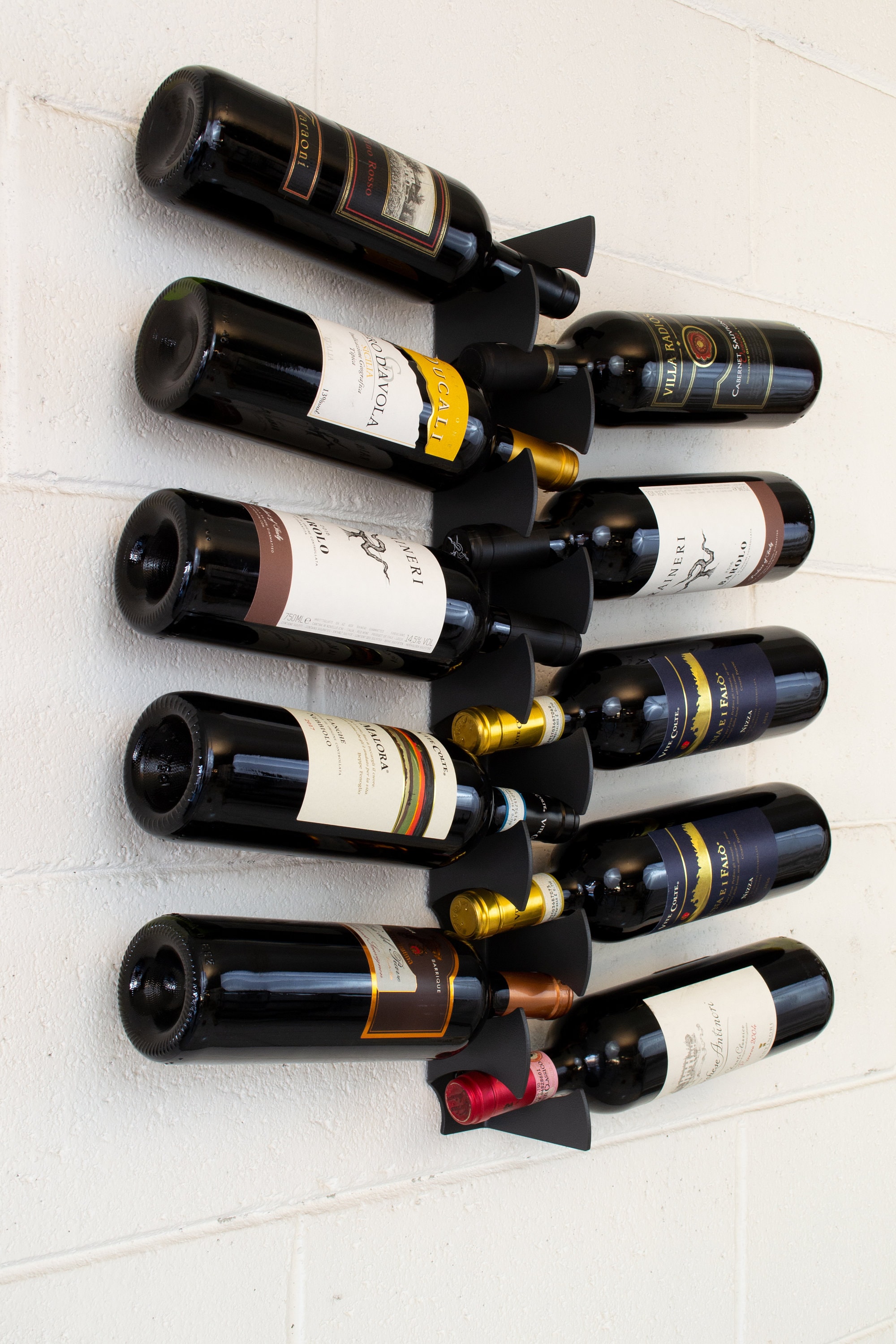 Portabottiglie da parete cantinetta di design 34 bottiglie di vino