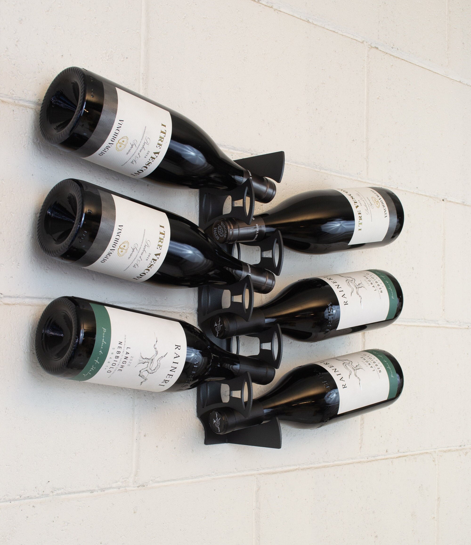 graal mini porte-bouteille de vin mural - 6 bouteilles