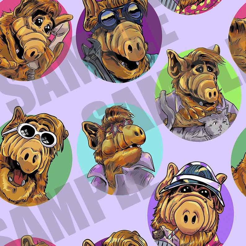 Alf Tv Show 6 Png Clipart Png Designs and Seamless Pattern for Fabric ...